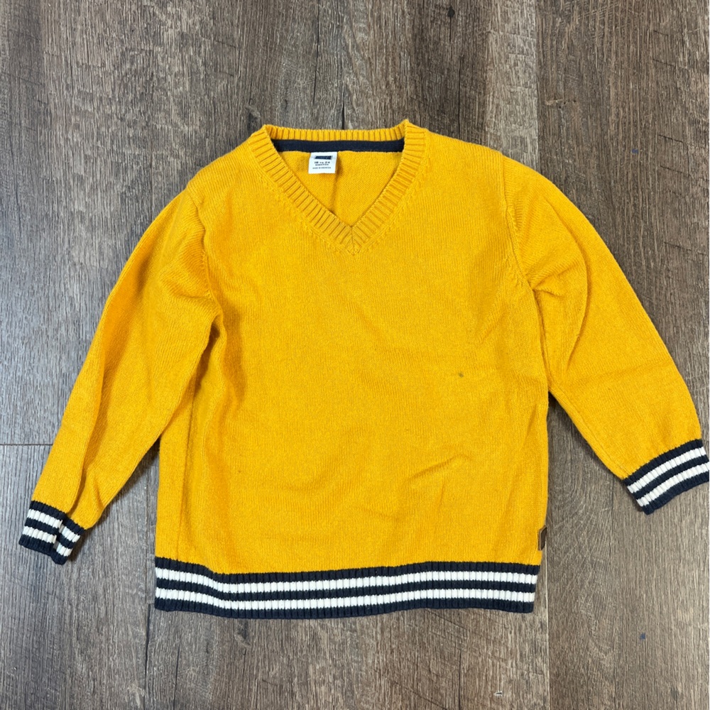 Janie and Jack Yellow V-Neck Sweater